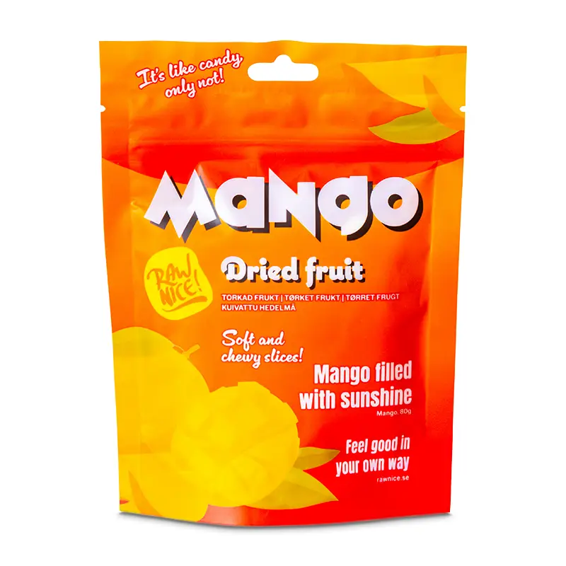Torkad Mango 18 x 80 g från Rawnice | #1101-80 | Torkad frukt