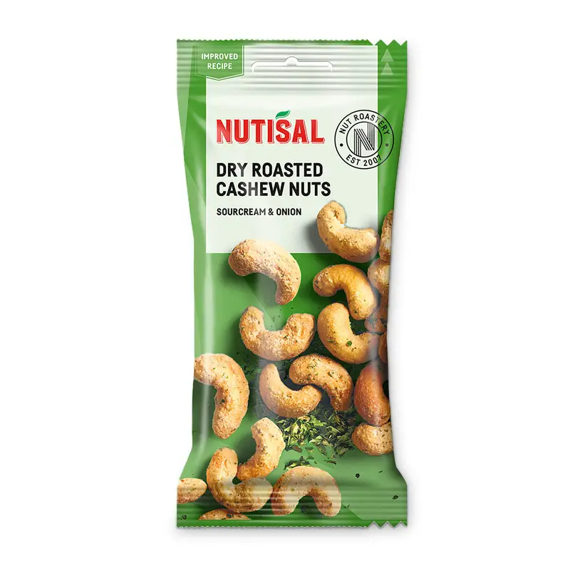 Cashewnötter Sour Cream & Onion 14 x 60 g från Nutisal | #1008104A | Nötter