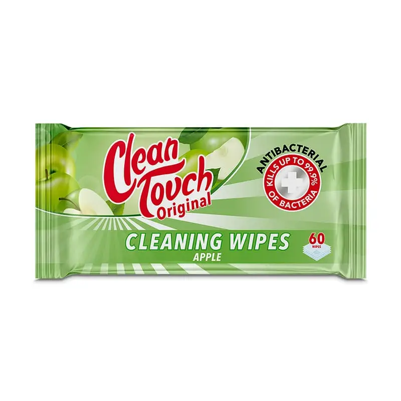 Cleaning Wipes Apple Antibac 60-pack 24 x 60 st från Clean Touch | #110152 | Rengöringsmedel