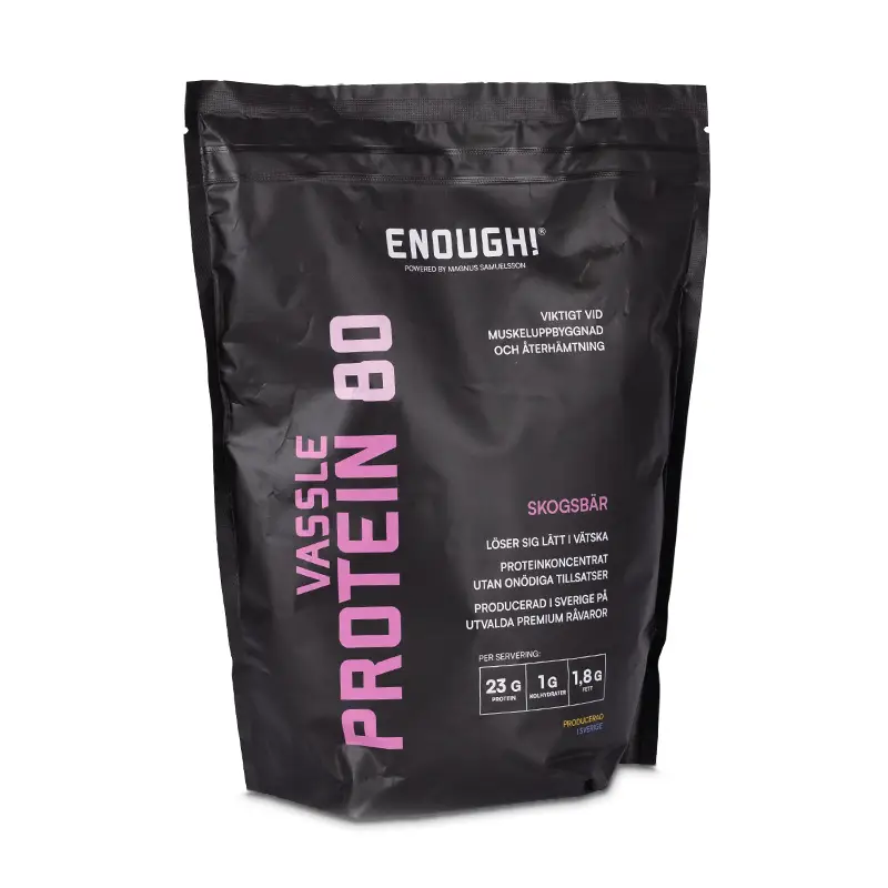 Proteinkoncentrat Skogsbär 1 kg från Enough | #11078 | Proteinpulver & Tillskott