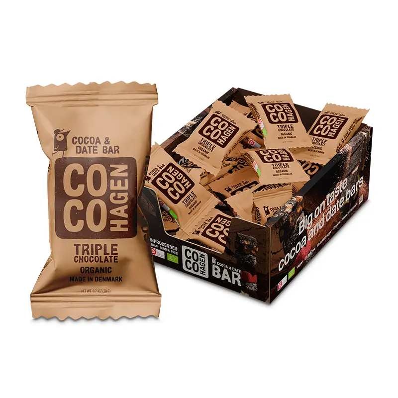 Triple Chocolate Bar 25 x 20 g från Cocohagen | #11292512 | Bars