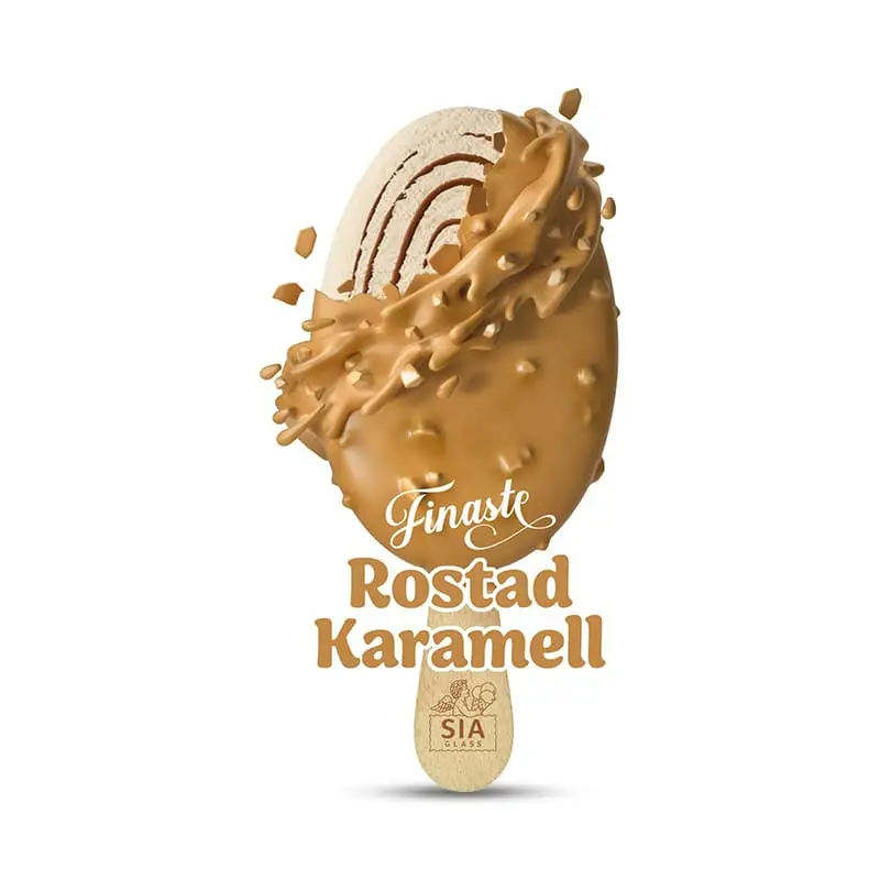 Finaste Rostad Karamell Glass 24 st från SIA glass | #11332 | Pinnglass