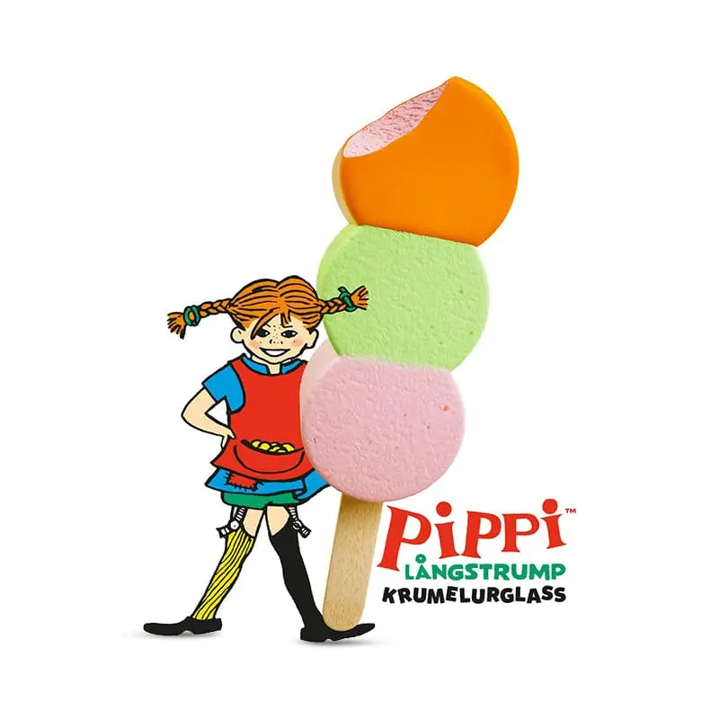 Pippi Krumelurglass 32 st från SIA glass | #11333 | Pinnglass