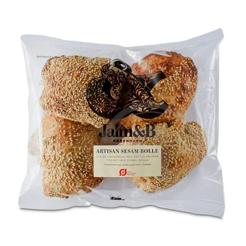 Artisan surdegsfrallor med Sesam 12 x 4 st från Jalm&B | #11905 | Frallor & Portionsbröd
