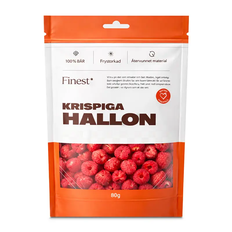 Frystorkade Hallon 10 x 80 g från Finest seasoning | #12 | Torkad frukt