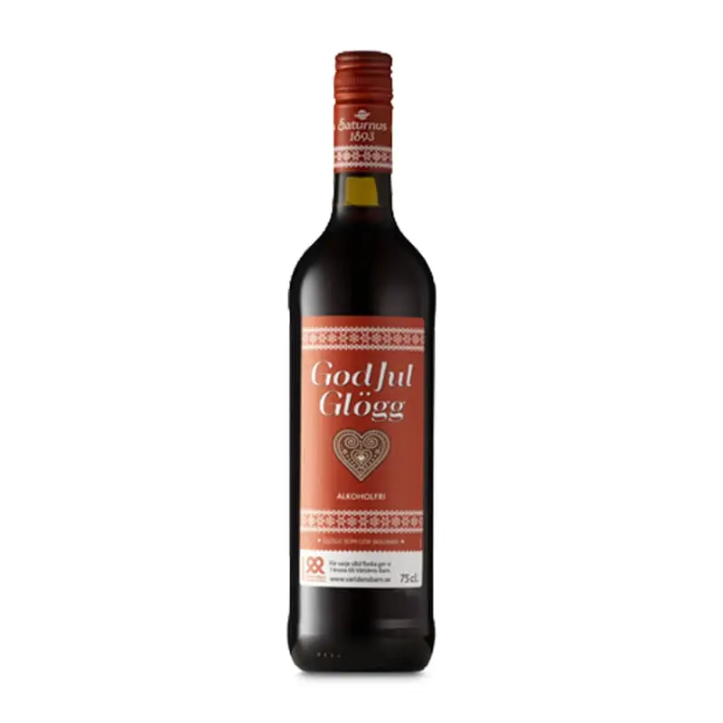 God Jul Glögg Alkoholfri 12 x 75 cl från Saturnus | #12100 | Glögg