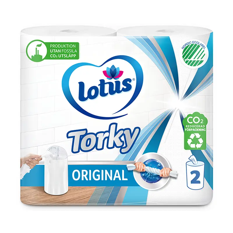 Hushållspapper Torky 2-pack 6 x 2 st från Lotus | #123251 | Torkpapper
