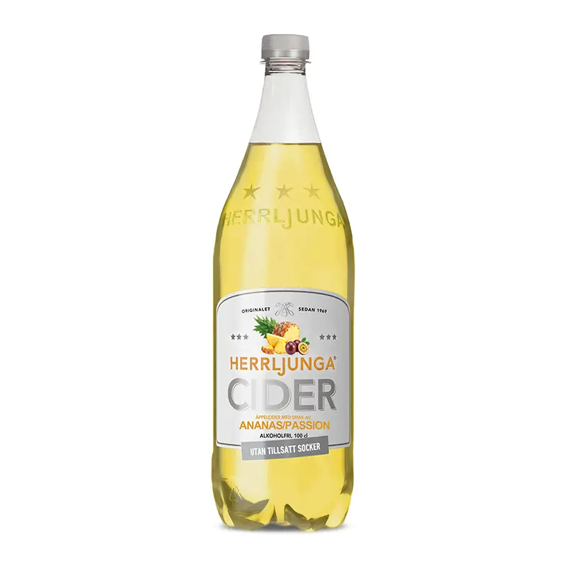 Cider Ananas/Passion Utan Tillsatt Socker 12 x 1 l från Herrljunga Cider | #12426 | Cider
