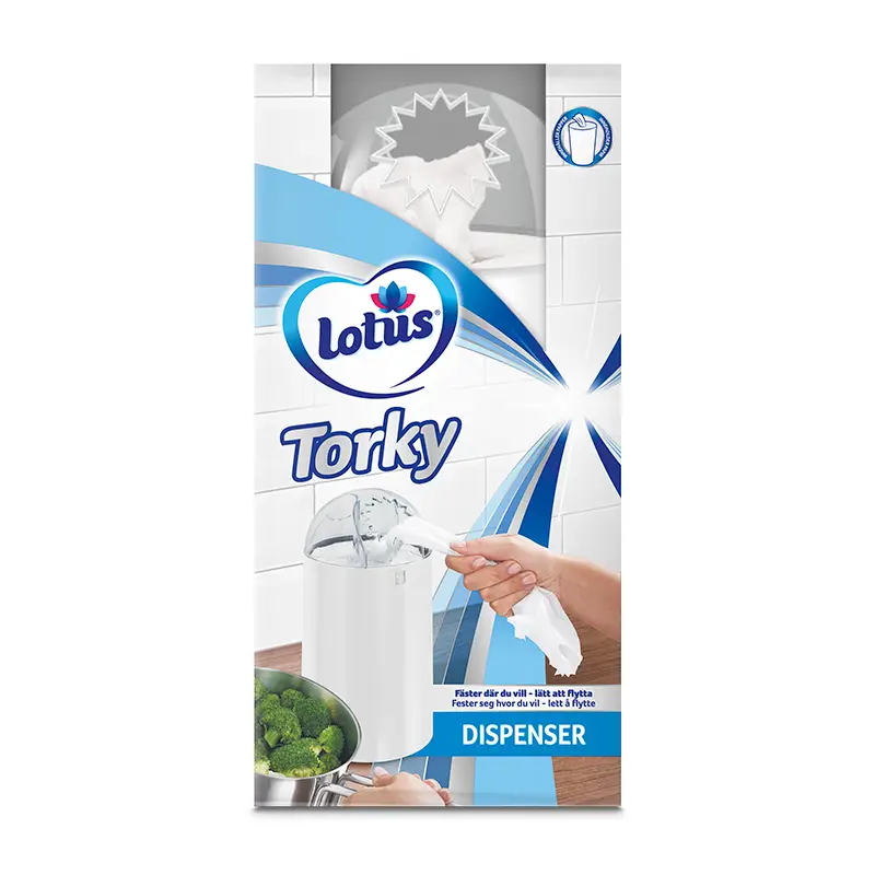 Torky Dispenser 4 x 1 st från Lotus | #125120 | Torkpapper