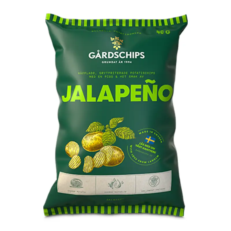 Jalapeño 18 x 40 g från Gårdschips | #13032 | Chips