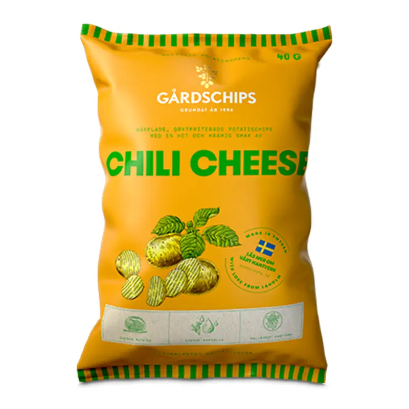 Chili Cheese 18 x 40 g från Gårdschips | #13039 | Chips