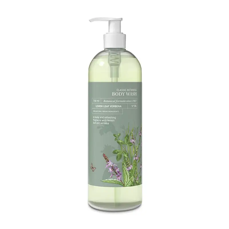 Body Wash Classic Botanica Lemon Leaf Verbena 8 x 750 ml från Gunry | #131320 | Bad- & Duschprodukter