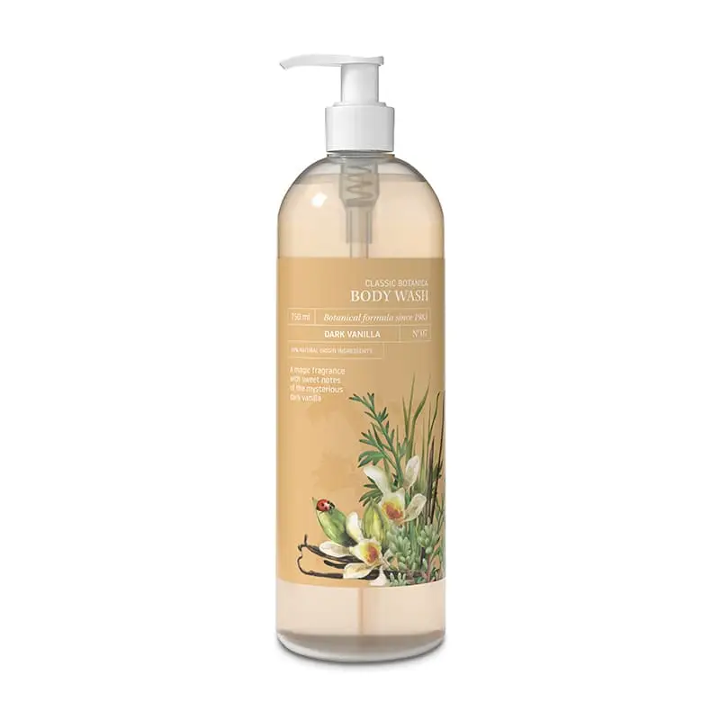 Body Wash Classic Botanica Dark Vanilla 8 x 750 ml från Gunry | #131321 | Bad- & Duschprodukter