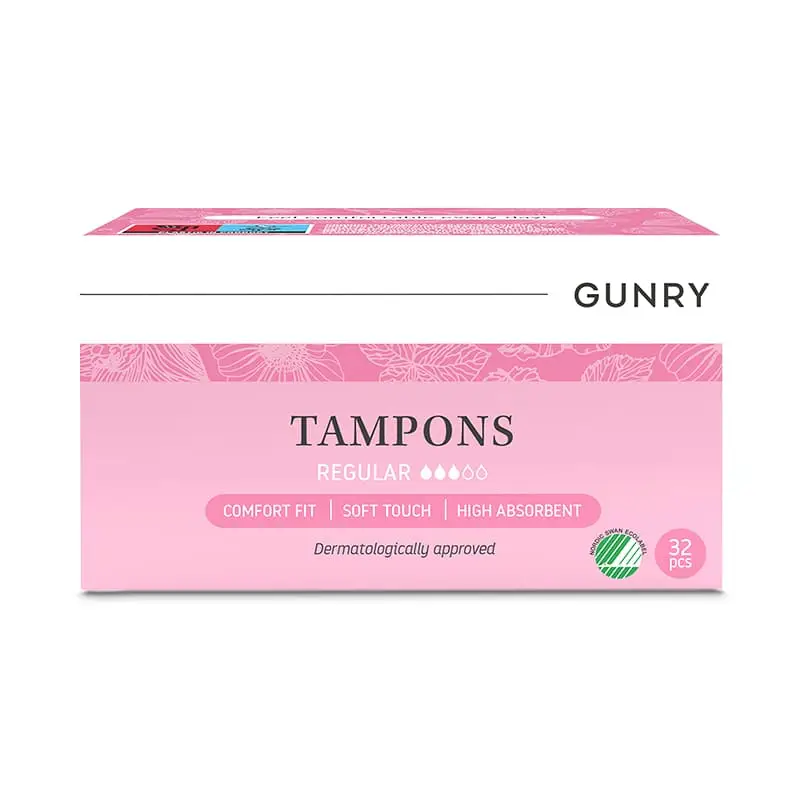 Tampons Regular 18 x 32 st från Gunry | #131421 | Mensskydd
