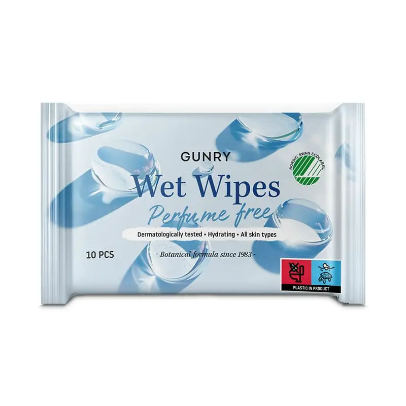 Wet Wipes Perfume Free 20 x 10 st från Gunry | #131604 | Hygienartiklar