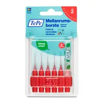 Mellanrumsborste 0,5mm Röd