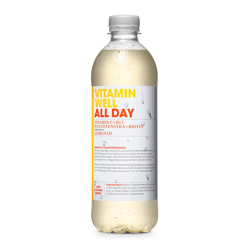 All Day 12 x 50 cl från Vitamin Well | #1330 | Funktionsdryck