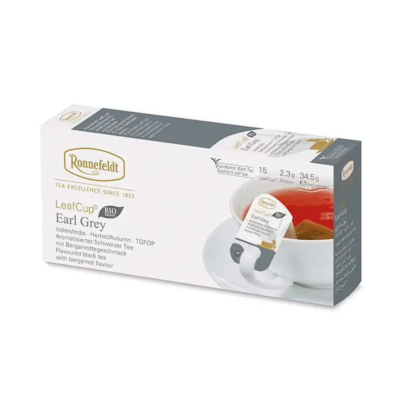 Leafcup Earl Grey Organic 6 x 15 st från Ronnefeldt | #13420 | Te