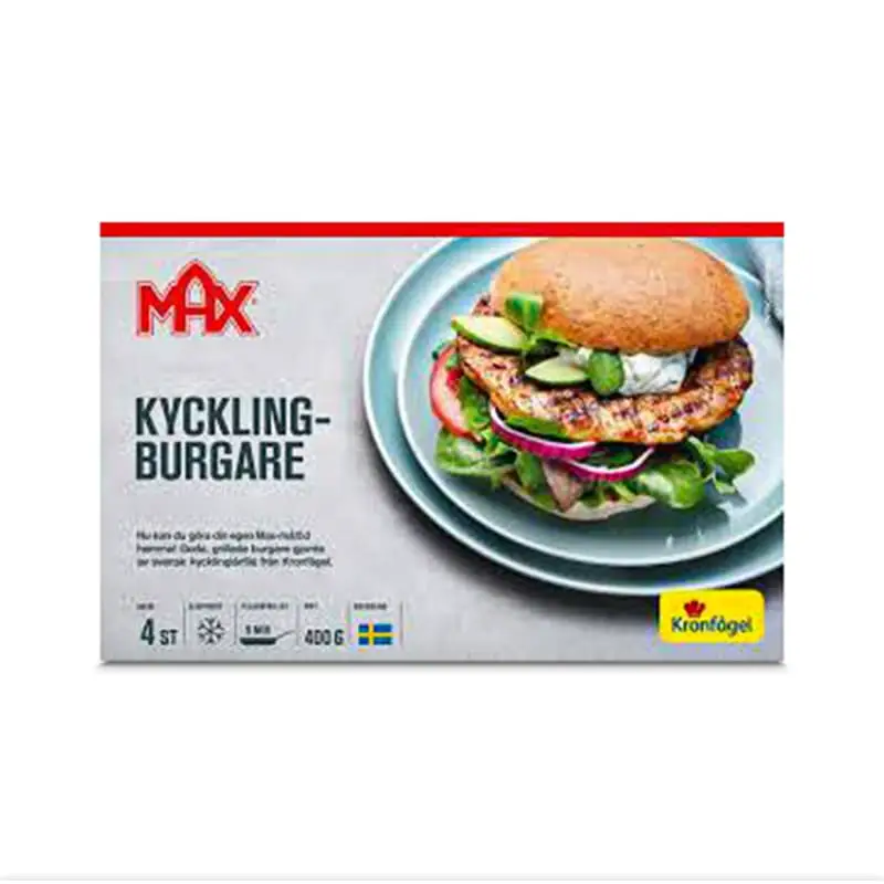 Max Kycklingburgare 8 x 400 g från Kronfågel | #1374 | Hamburgare