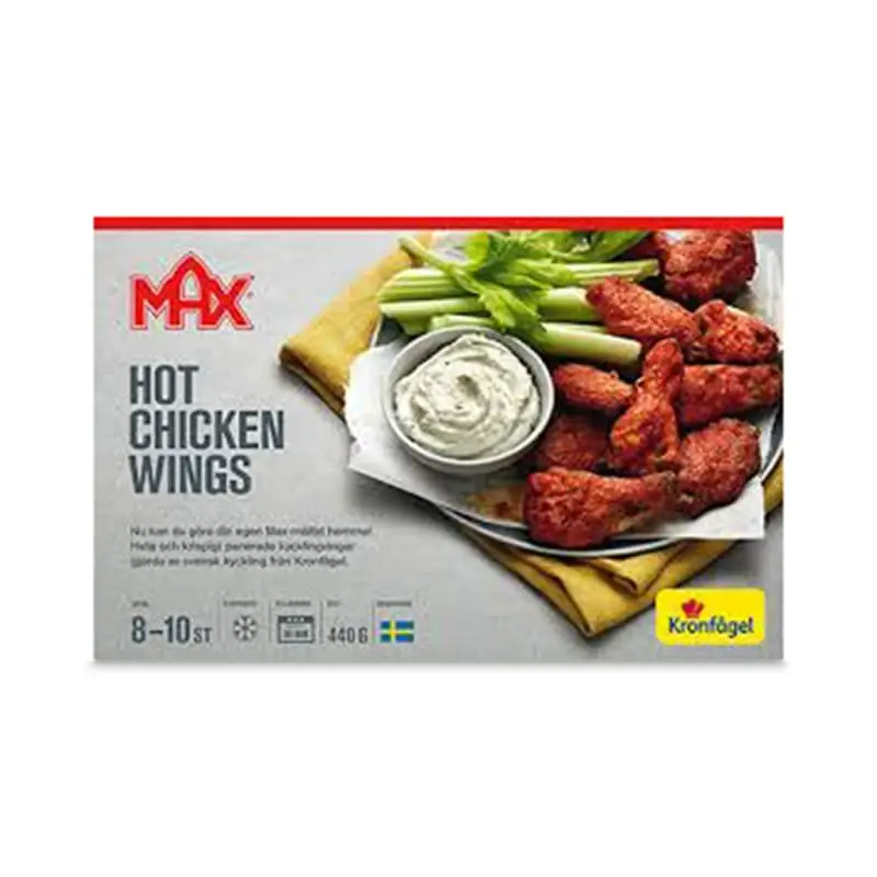 Max Hot Wings 8 x 440 g från Kronfågel | #1375 | Kyckling
