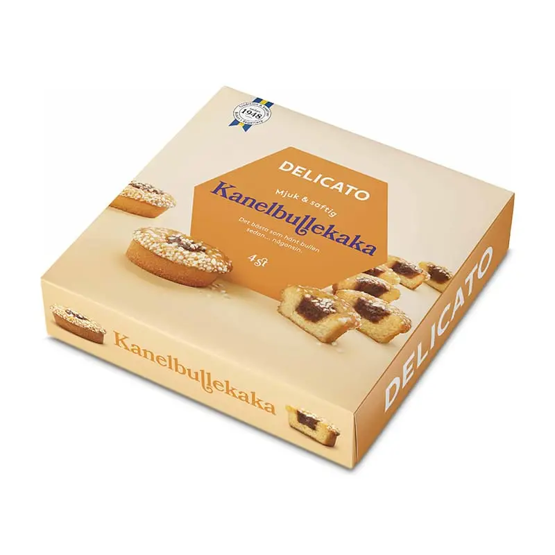 Kanelbullekaka 4-pack 6 x 4 st från Delicato | #1401 | Kondisbitar