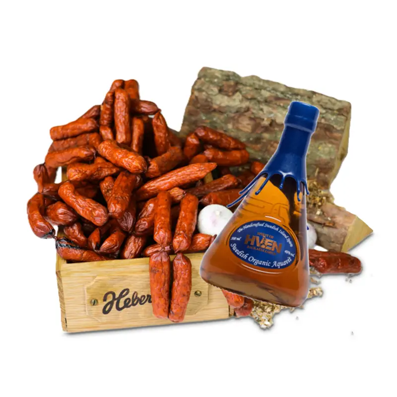 Tapaskorv Hven Aquavit 1.5 kg från Heberleins | #1450 | Ölkorv