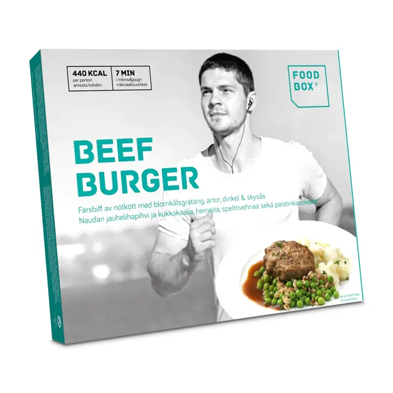 Beef Burger 6 x 400 g från Foodbox | #1483 | Färdiglagade måltider