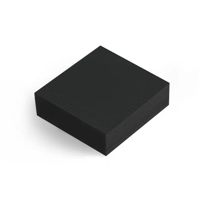 Servett Tissue, 33x33, Svart 8 x 125 st från Duni | #149116 | Servetter