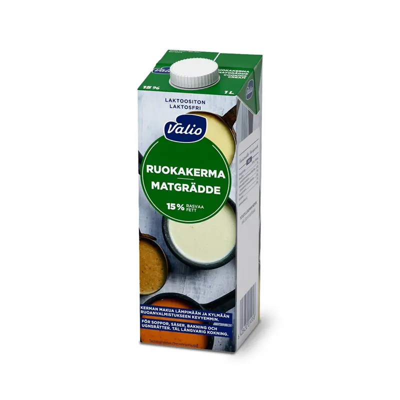 Matlagningsgrädde Laktosfri 10 x 1 l från Valio | #1495 | Grädde
