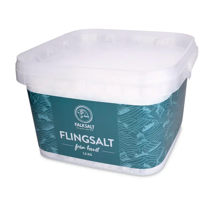 Naturellt Flingsalt 1.5 kg från Falksalt | #1510 | Kryddor