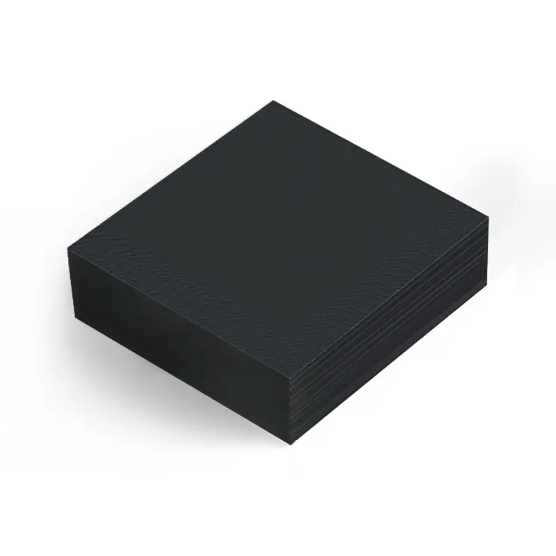 Servetter 3-lager 40cm Svart 8 x 125 st från Duni | #151820 | Servetter