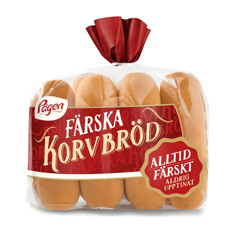 Korvbröd 8 x 8 st från Pågen | #152 | Korvbröd