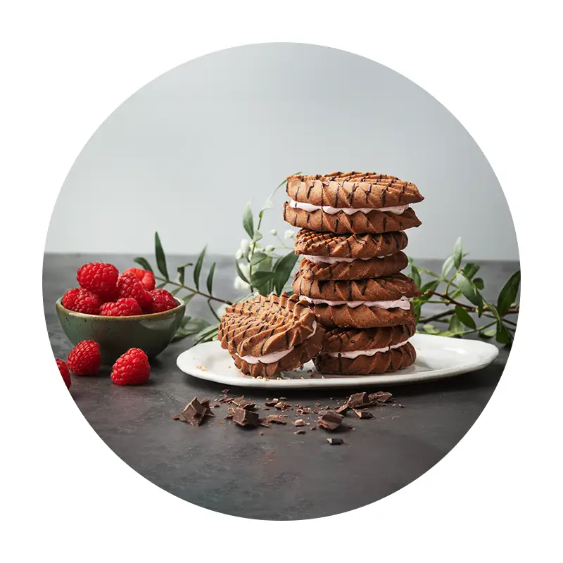 Chokladkaka Hallon Utan Tillsatt Socker 25 x 40 g från Delicato | #1526 | Mjuka kakor