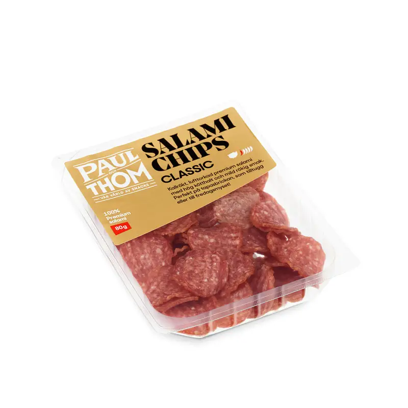 Salamichips Classic 12 x 80 g från PAUL och THOM | #155 | Ölkorv