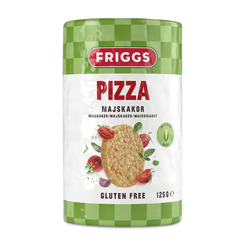 Majskaka Pizza 12 x 125 g från Friggs | #1605641 | Ris- & Majskakor