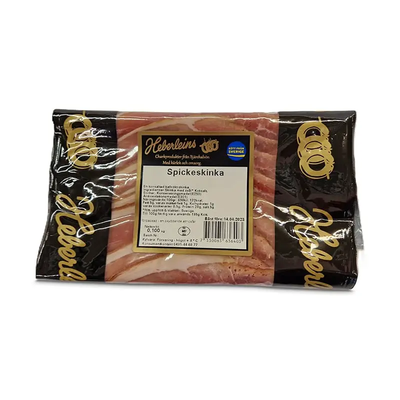 Spickeskinka Skivad 12 x 100 g från Heberleins | #1615 | Skinka