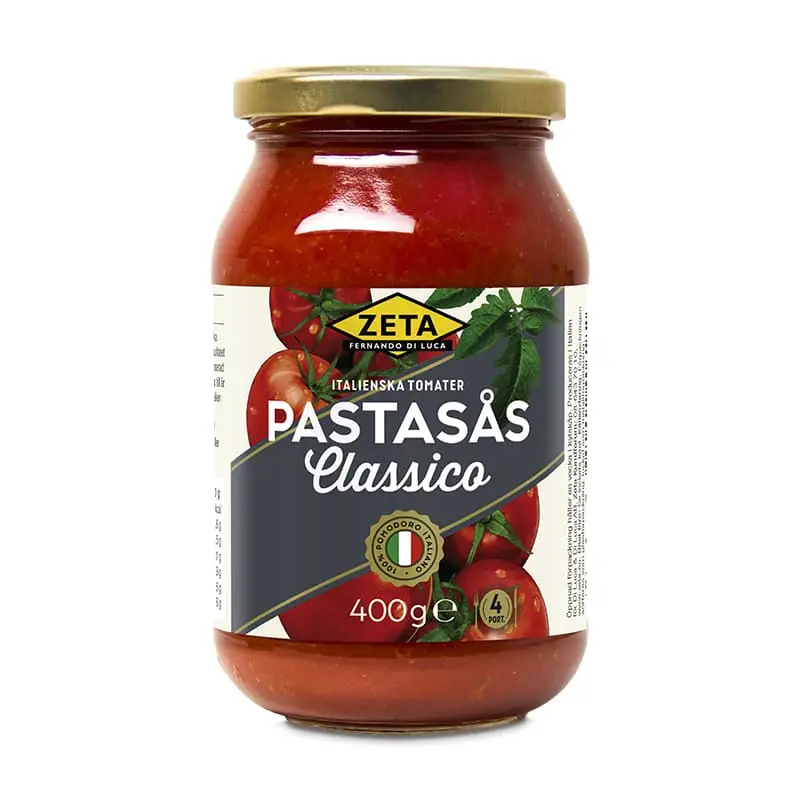Pastasås Classico 6 x 400 g från Zeta | #1658 | Sås