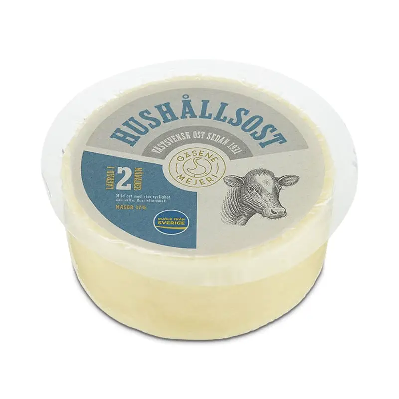 Hushållsost 17% 10 x 1 kg från Gäsene Mejeri | #17206 | Ost