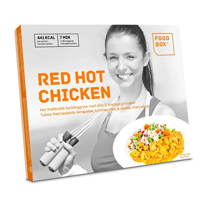 Red Hot Chicken 6 x 400 g från Foodbox | #1765 | Färdiglagade måltider
