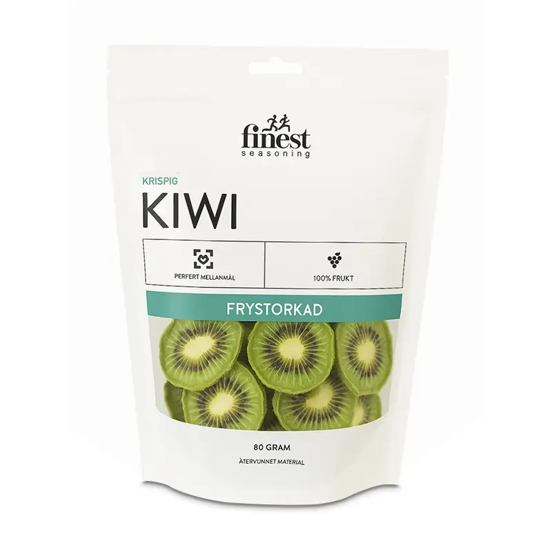 Frystorkad Kiwi 10 x 80 g från Finest seasoning | #18 | Torkad frukt