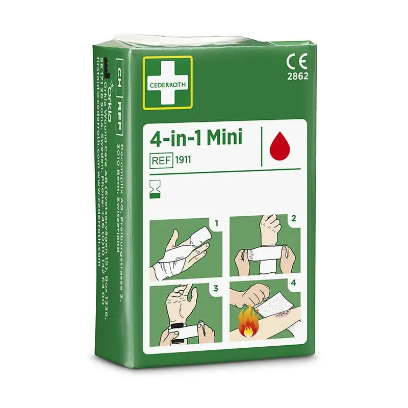 4-in-1 mini Blodstoppare 1 st från Cederroth | #1911 | Första Hjälpen