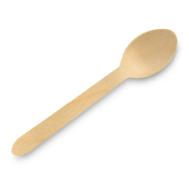 Skedar Vaxat Trä 16cm 100 st från Duni | #195930 | Engångsartiklar