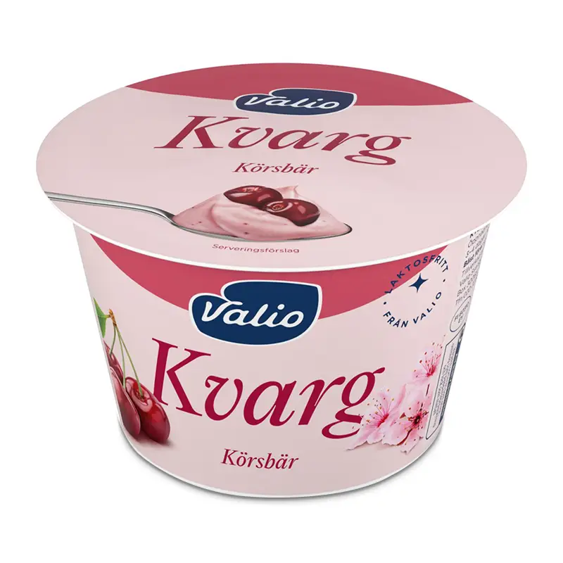 Laktosfri Kvarg Körsbär 7% 6 x 200 g från Valio | #200047 | Kvarg