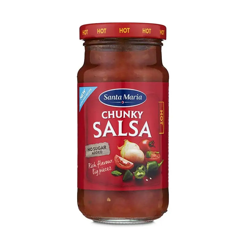 Chunky Salsa Hot 12 x 230 g från Santa Maria | #200090 | Sås