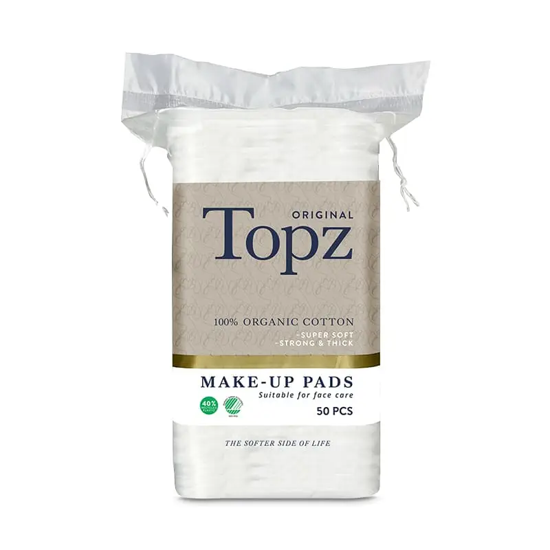 Premium Square Make Up Pads 50st 12 x 50 st från Topz | #200659 | Hygienartiklar