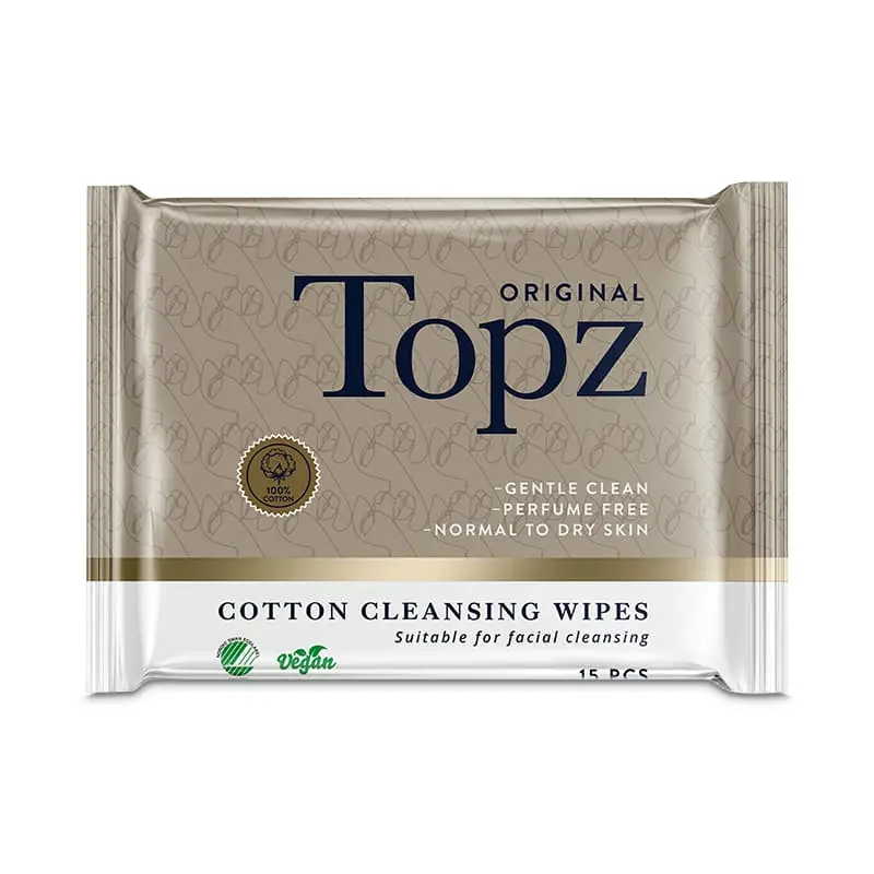 Premium Cleansing Wipes 15st 11 x 15 st från Topz | #200754 | Ansiktsvård