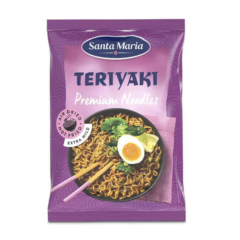 Premium Noodles Teriyaki 10 x 85 g från Santa Maria | #201117 | Färdiglagade måltider