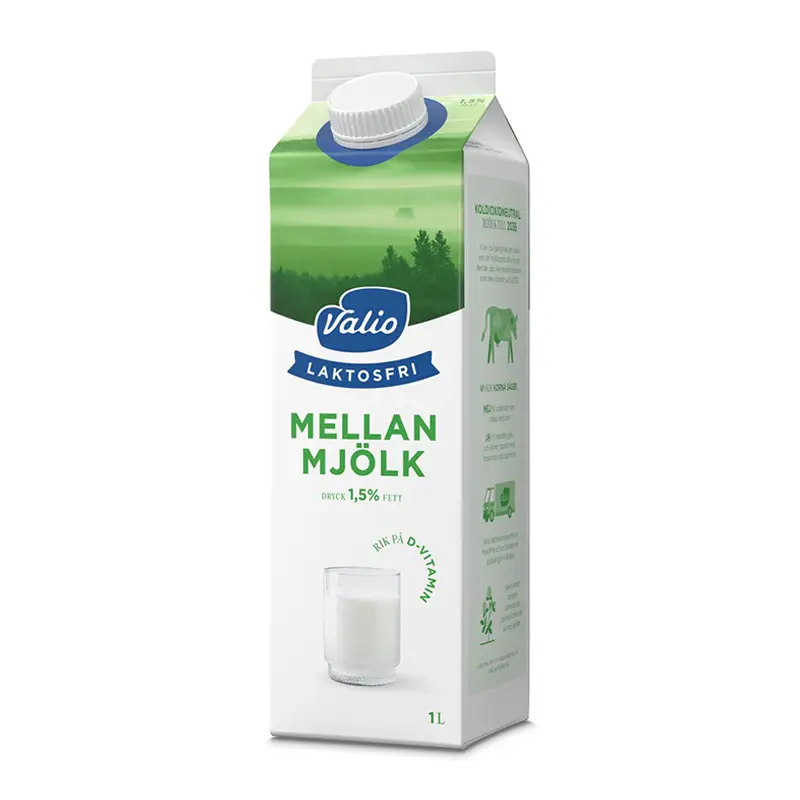 Laktosfri Mellanmjölk 6 x 1 l från Valio | #208621 | Mjölk