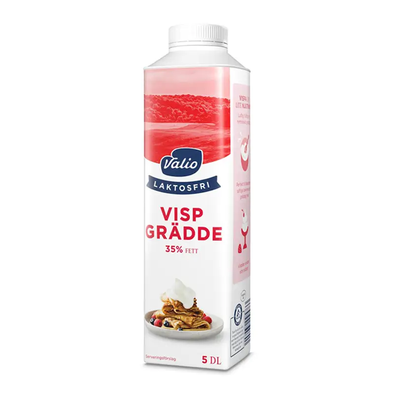Laktosfri Vispgrädde 35% 10 x 5 dl från Valio | #209573 | Grädde