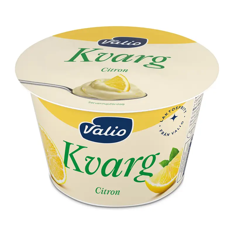 Laktosfri Kvarg Citron 7% 6 x 200 g från Valio | #209586 | Kvarg
